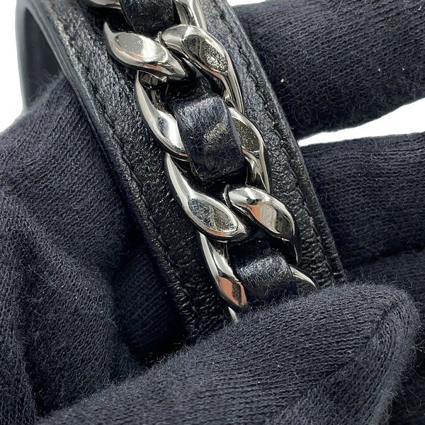 シャネル チェーンショルダーバッグ CHANEL19 ココマーク マトラッセ ラムスキン AP0945 CHANEL 黒