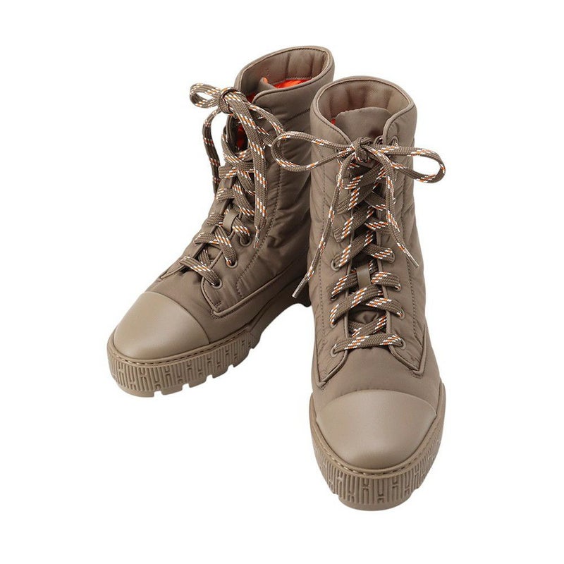 エルメス ブーツ フレッシュ ファブリック レディースサイズ37.5 HERMES ショートブーツ 靴