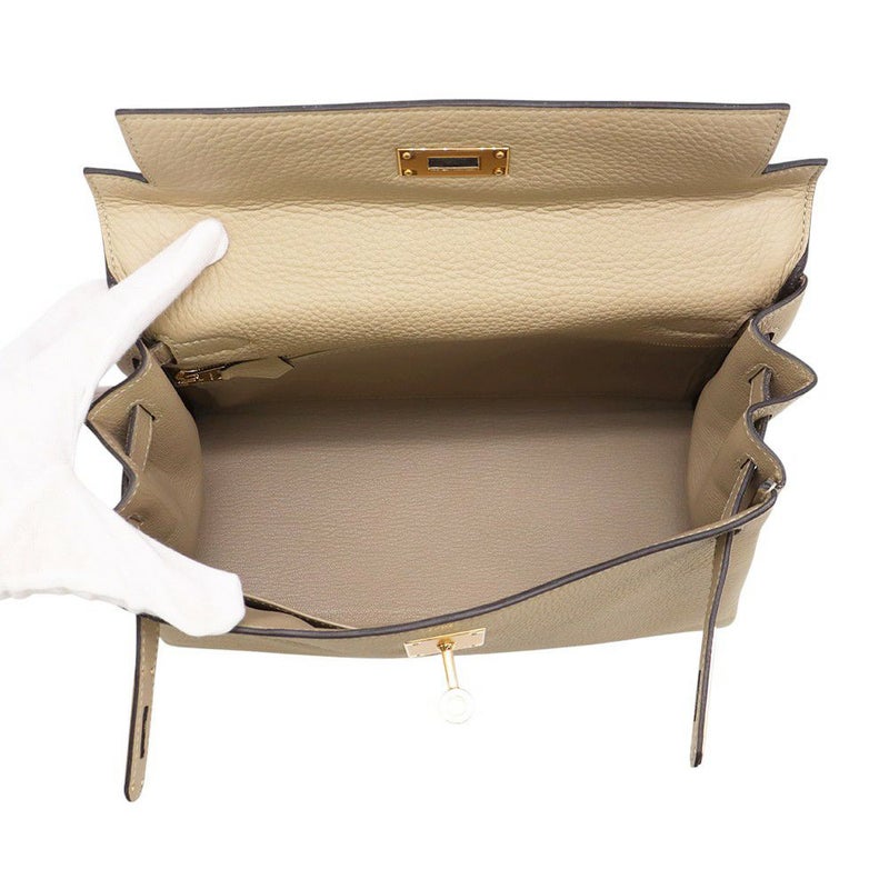 エルメス ハンドバッグ ケリー28 内縫い トレンチ/ゴールド金具 トゴ Z刻印 2wayショルダー