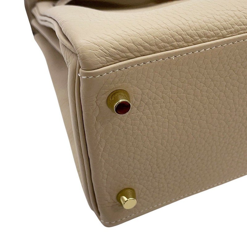 エルメス ハンドバッグ ケリー28 内縫い トレンチ/ゴールド金具 トゴ Z刻印 2wayショルダー