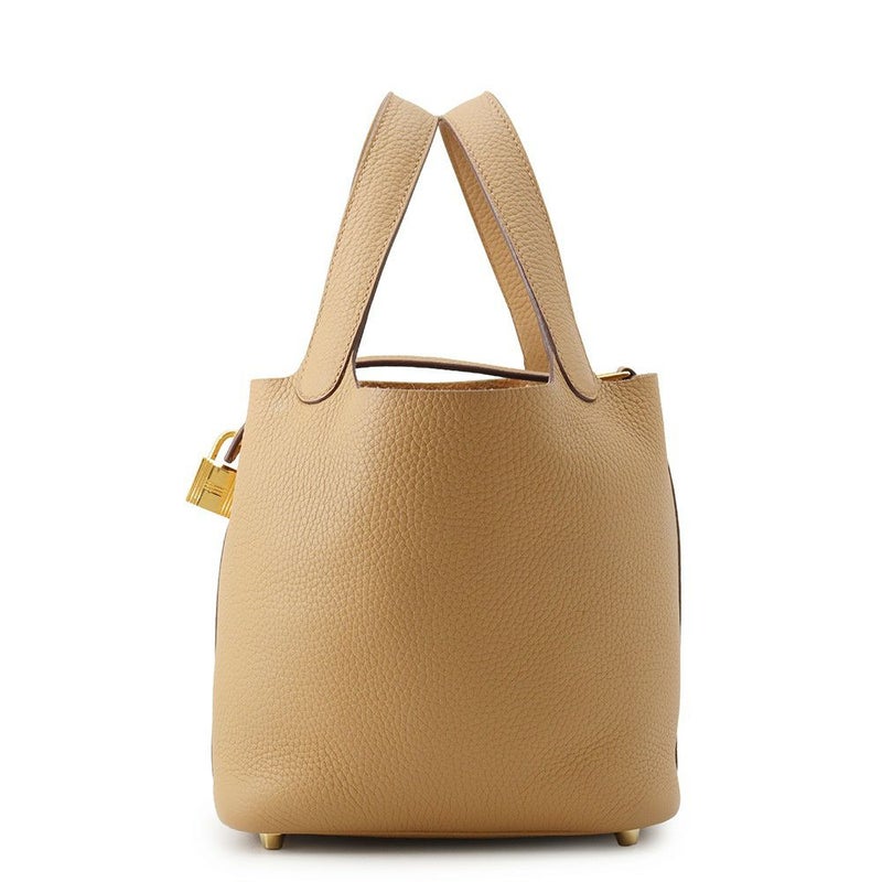 エルメス ハンドバッグ ピコタンロックPM ビスキュイ/ゴールド金具 トリヨンクレマンス B刻印