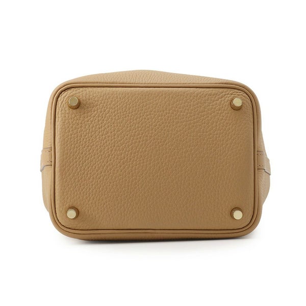 エルメス ハンドバッグ ピコタンロックPM ビスキュイ/ゴールド金具 トリヨンクレマンス B刻印