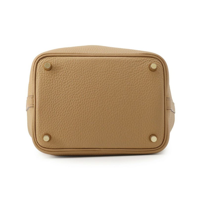 エルメス ハンドバッグ ピコタンロックPM ビスキュイ/ゴールド金具 トリヨンクレマンス B刻印