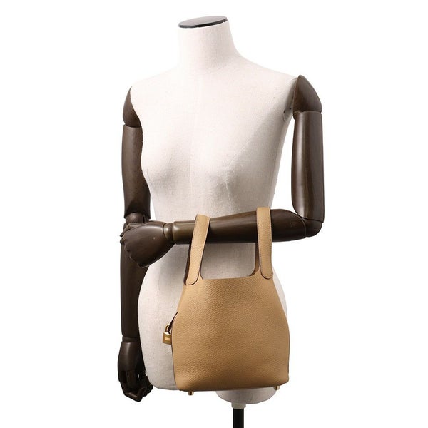 エルメス ハンドバッグ ピコタンロックPM ビスキュイ/ゴールド金具 トリヨンクレマンス B刻印