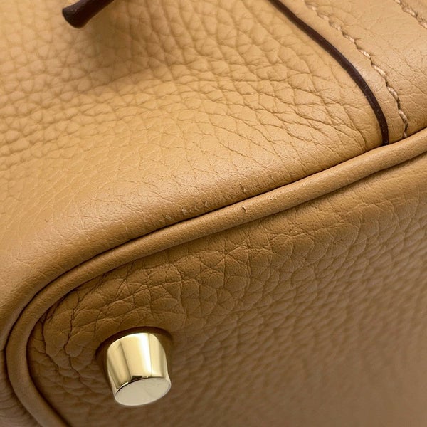 エルメス ハンドバッグ ピコタンロックPM ビスキュイ/ゴールド金具 トリヨンクレマンス B刻印