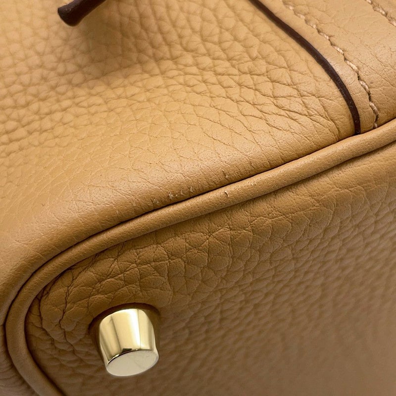エルメス ハンドバッグ ピコタンロックPM ビスキュイ/ゴールド金具 トリヨンクレマンス B刻印