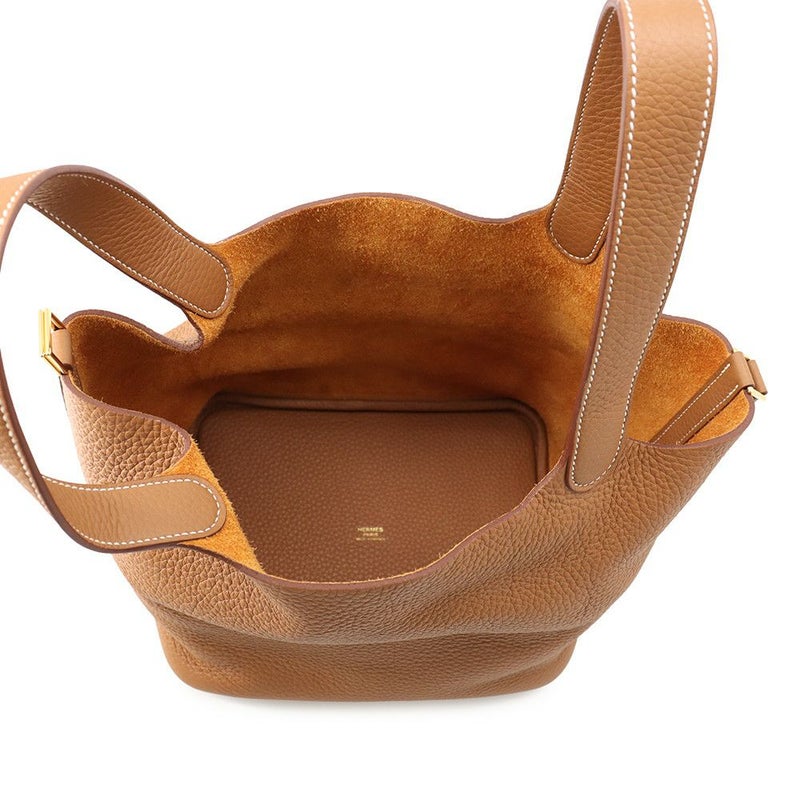 エルメス ハンドバッグ ピコタンロックMM ゴールド/ゴールド金具 トリヨンクレマンス K刻印