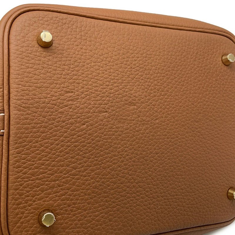 エルメス ハンドバッグ ピコタンロックMM ゴールド/ゴールド金具 トリヨンクレマンス K刻印