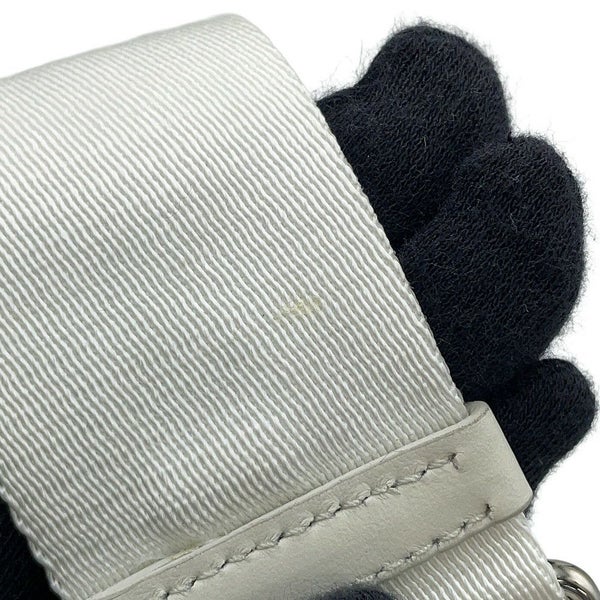 プラダ ショルダーバッグ トライアングル ラフィア 1BH190 PRADA 白