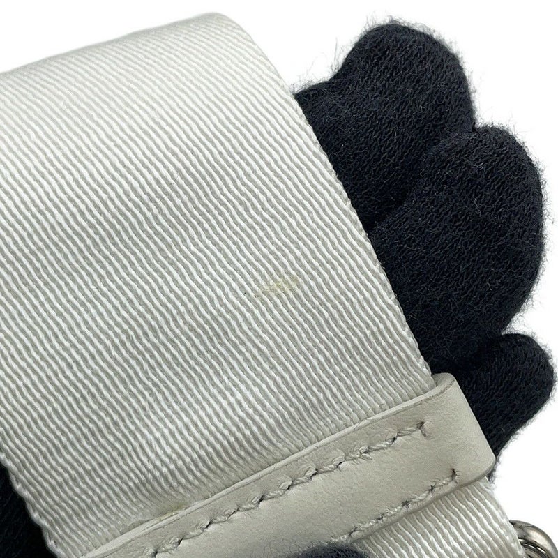 プラダ ショルダーバッグ トライアングル ラフィア 1BH190 PRADA 白