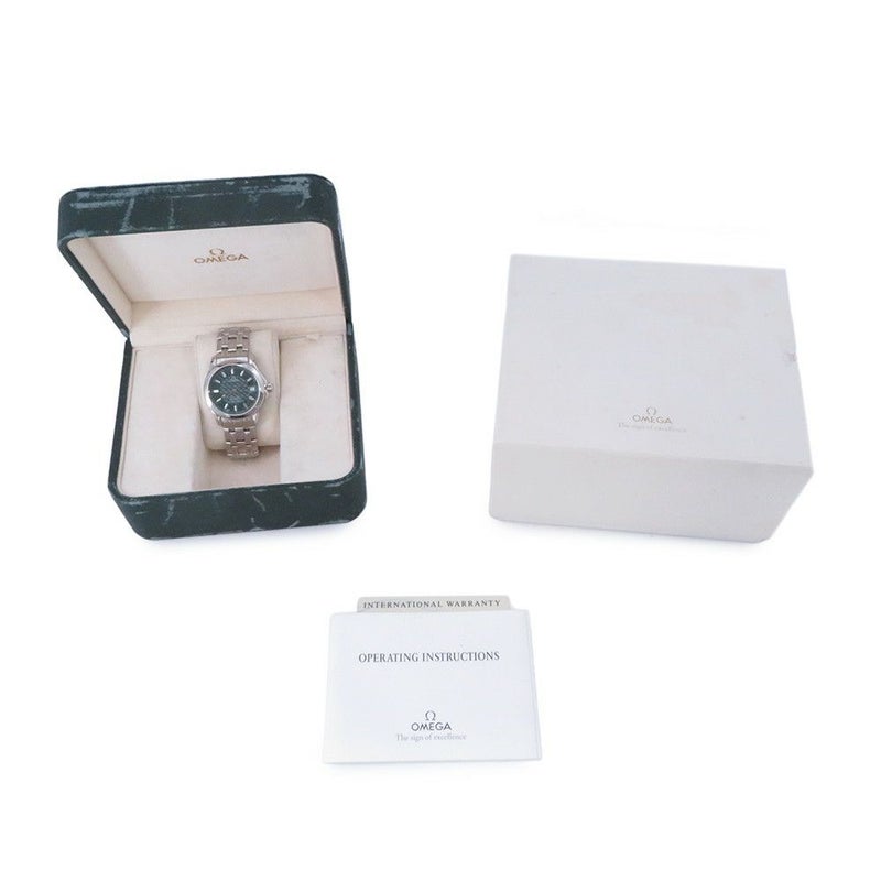 オメガ シーマスター ジャックマイヨール OMEGA 腕時計 グリーン文字盤