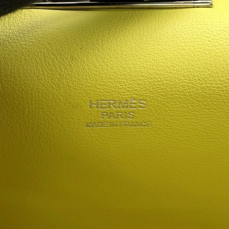 エルメス ハンドバッグ ツールボックス26 ライム/シルバー金具 スイフト □Q刻印 HERMES 2wayショルダー