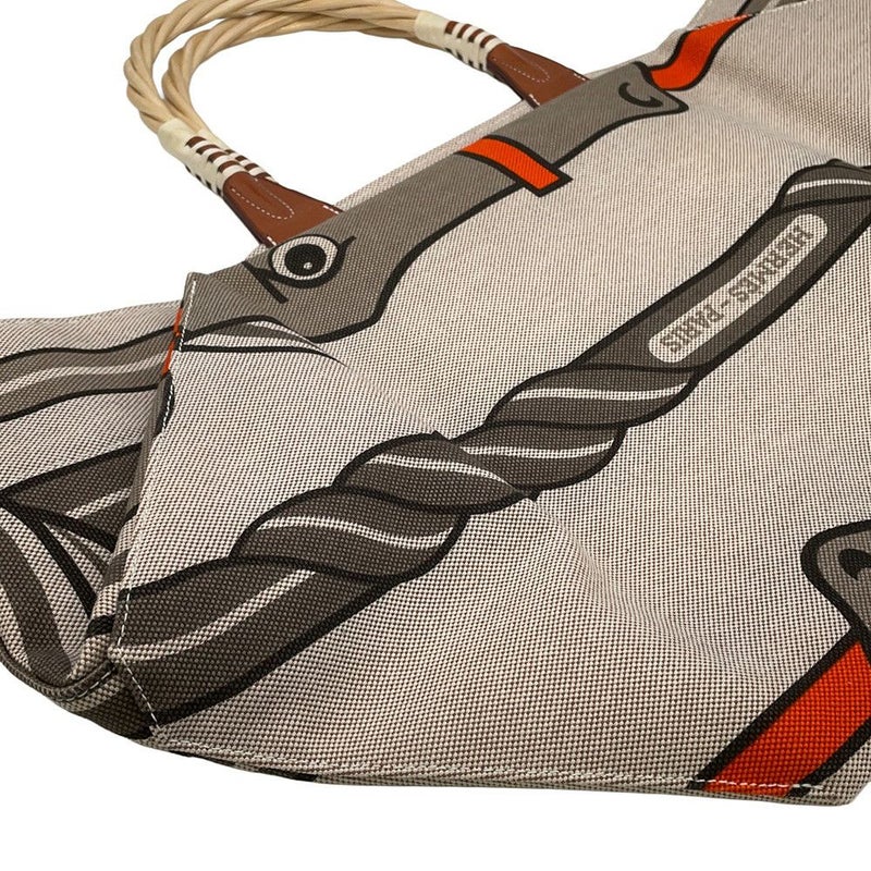 エルメス トートバッグ スティープル ラージトート ベージュ/フォーブ トワルアッシュ/バレニア □P刻印