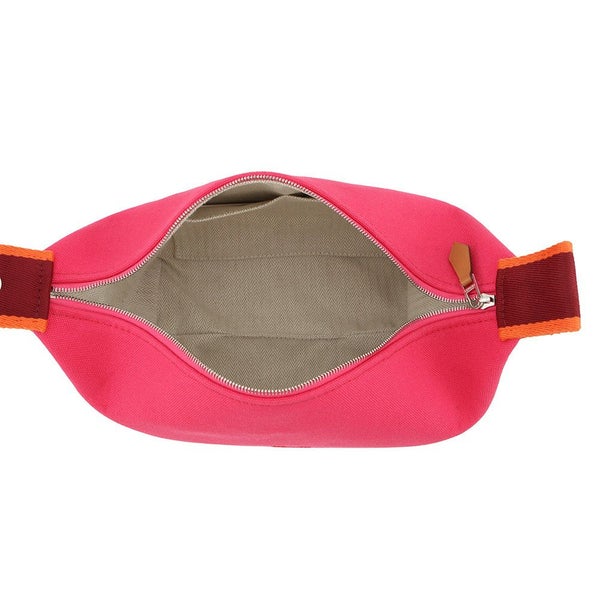 エルメス ポーチ ブリッド・ア・ブラックPM ハイビスカス/シルバー金具 キャンバス HERMES バッグ 小物入れ