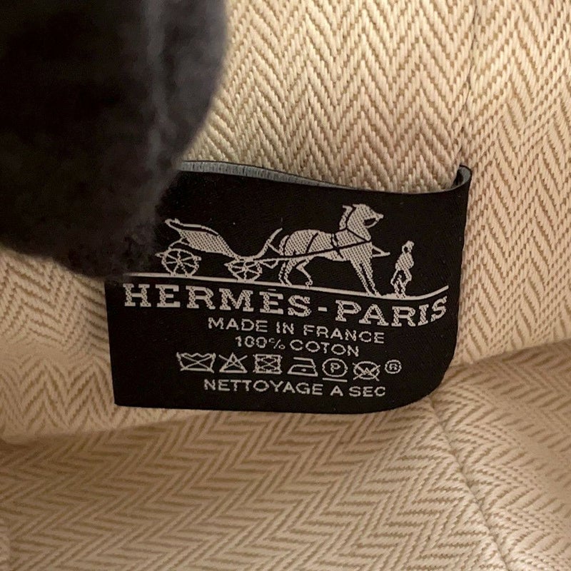 エルメス ポーチ ブリッド・ア・ブラックPM ハイビスカス/シルバー金具 キャンバス HERMES バッグ 小物入れ