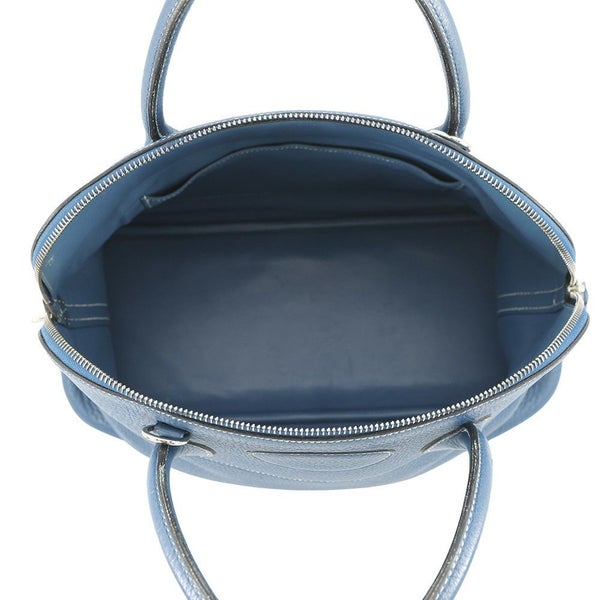 エルメス ハンドバッグ ボリード35 ブルータラサ/シルバー金具 トリヨンクレマンス □G刻印 2wayショルダー