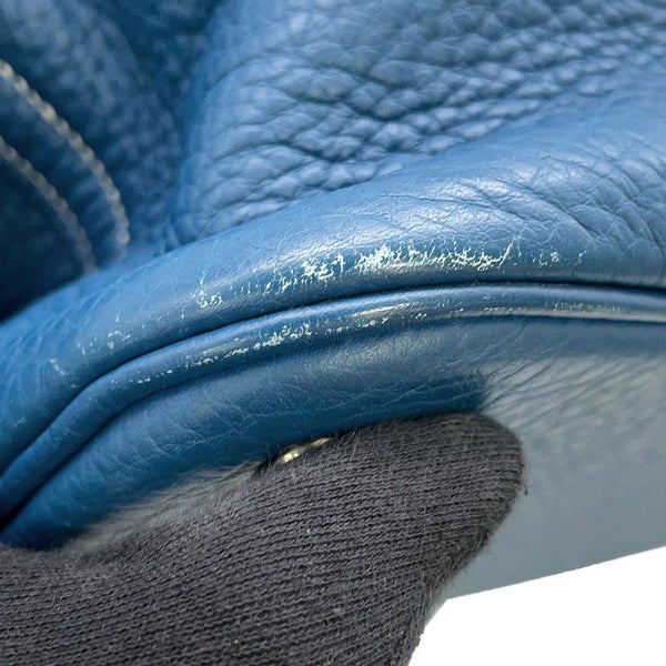 エルメス ハンドバッグ ボリード35 ブルータラサ/シルバー金具 トリヨンクレマンス □G刻印 2wayショルダー