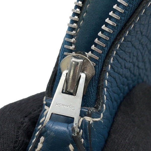 エルメス ハンドバッグ ボリード35 ブルータラサ/シルバー金具 トリヨンクレマンス □G刻印 2wayショルダー