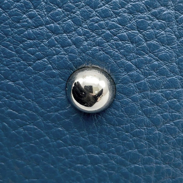 エルメス ハンドバッグ ボリード35 ブルータラサ/シルバー金具 トリヨンクレマンス □G刻印 2wayショルダー