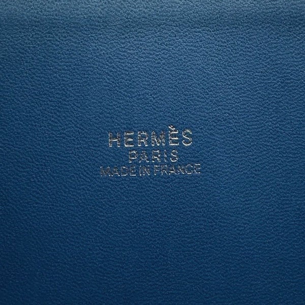 エルメス ハンドバッグ ボリード35 ブルータラサ/シルバー金具 トリヨンクレマンス □G刻印 2wayショルダー