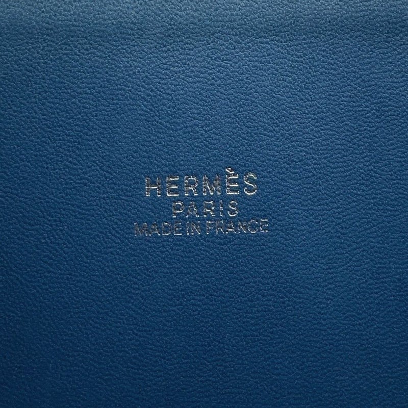 エルメス ハンドバッグ ボリード35 ブルータラサ/シルバー金具 トリヨンクレマンス □G刻印 2wayショルダー