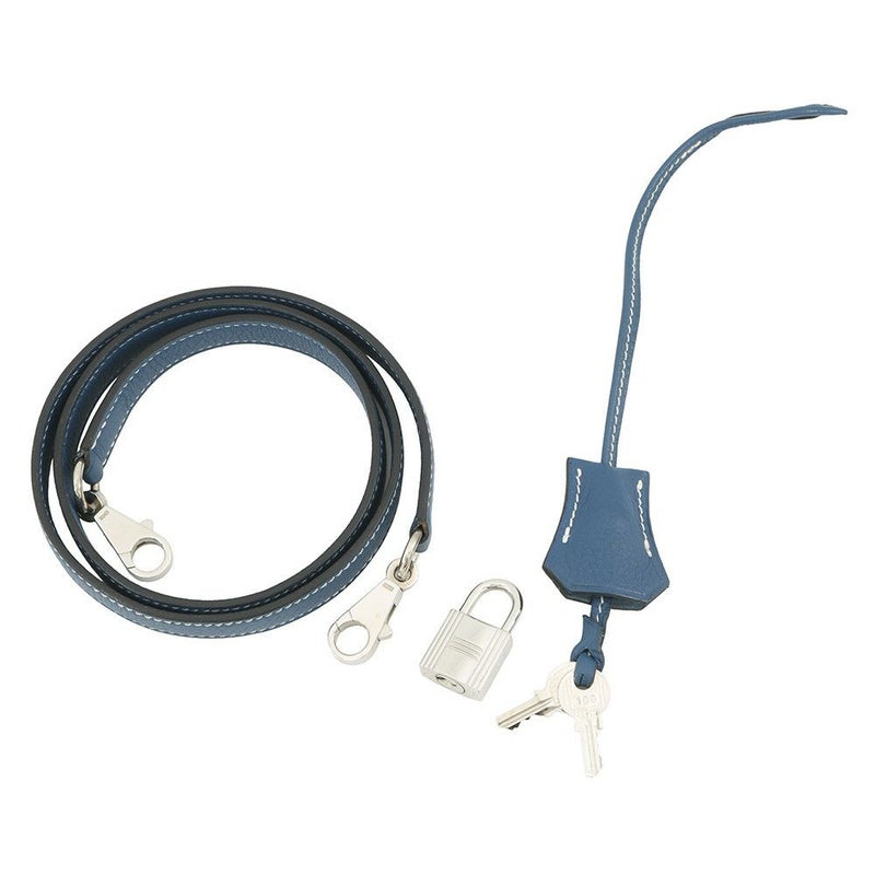 エルメス ハンドバッグ ボリード35 ブルータラサ/シルバー金具 トリヨンクレマンス □G刻印 2wayショルダー