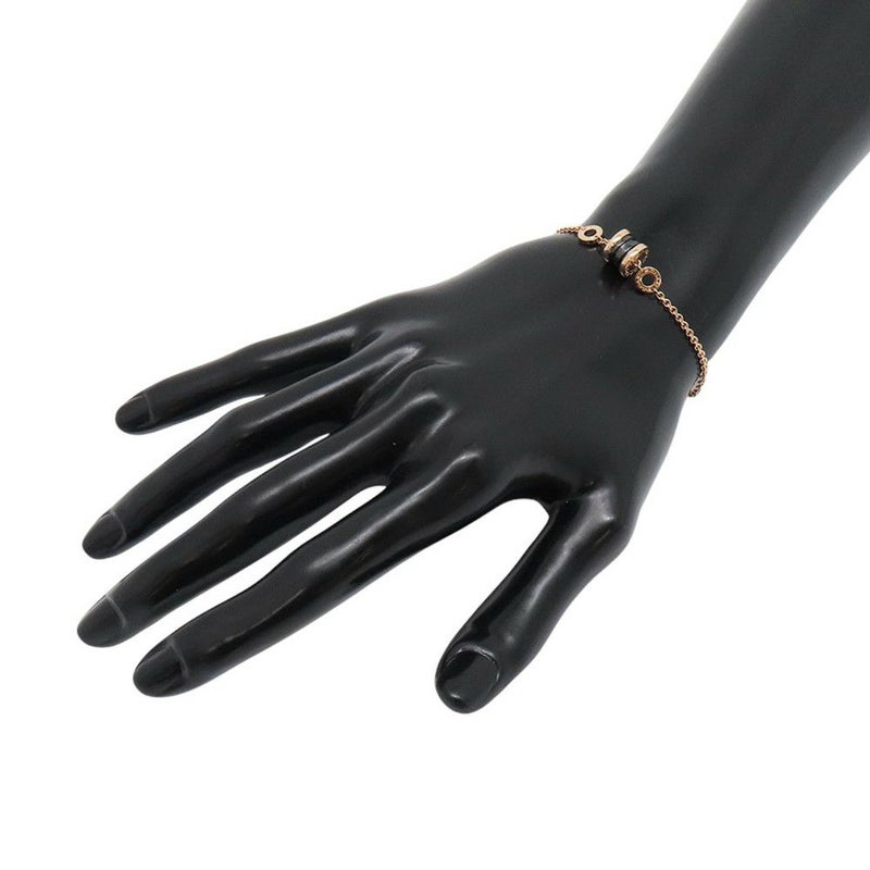 ブルガリ ブレスレット B-ZERO1 ビーゼロワン エレメント K18PGピンクゴールド/ブラックセラミック サイズS/M 354810