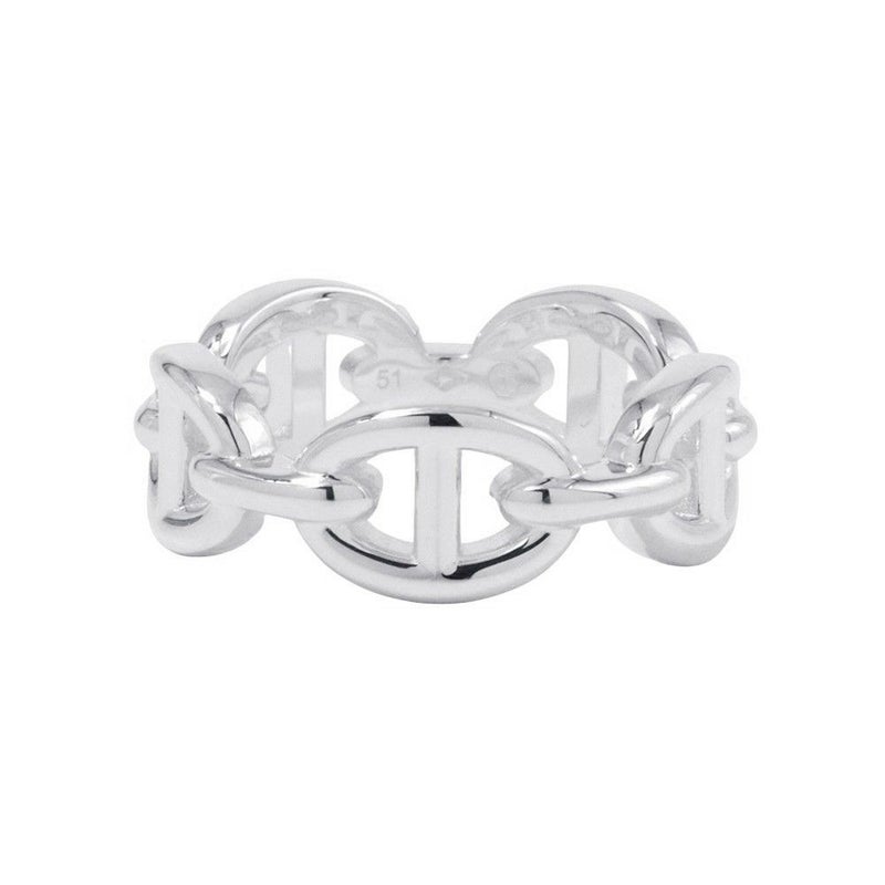 エルメス リング シェーヌダンクル アンシェネPM Enchainee SV925シルバー リングサイズ51 HERMES ジュエリー