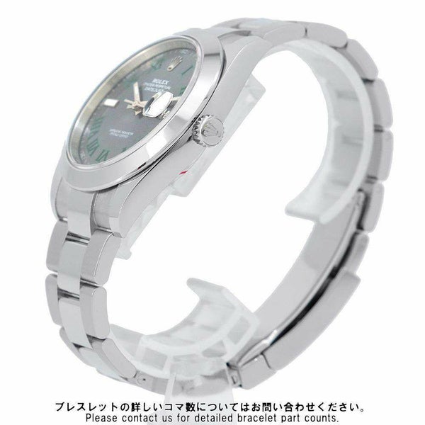 ロレックス デイトジャスト41 ランダムシリアル ルーレット 126300 ROLEX 腕時計 スレート文字盤 ローマン