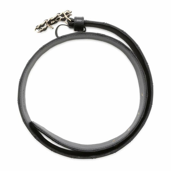 シャネル べルト マトラッセ ココマーク レディースサイズ75 CHANEL 黒