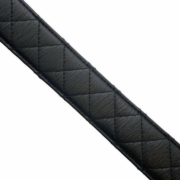 シャネル べルト マトラッセ ココマーク レディースサイズ75 CHANEL 黒