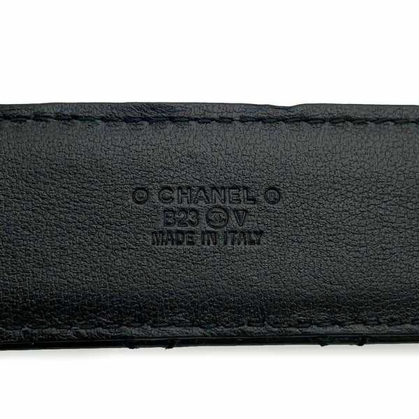 シャネル べルト マトラッセ ココマーク レディースサイズ75 CHANEL 黒