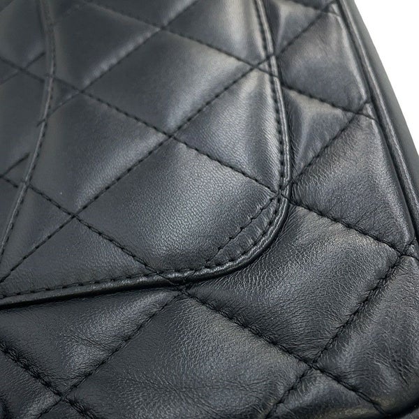 シャネル チェーンショルダーバッグ ミニ マトラッセ ハートチャーム ラムスキン AS3457 CHANEL 黒