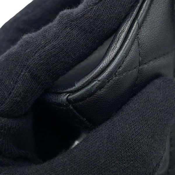 シャネル チェーンショルダーバッグ マトラッセ ココマーク ラムスキン AP2945 2way 黒