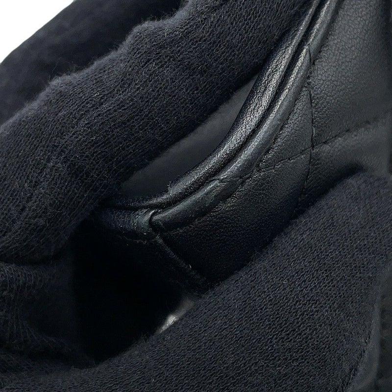 シャネル チェーンショルダーバッグ マトラッセ ココマーク ラムスキン AP2945 2way 黒