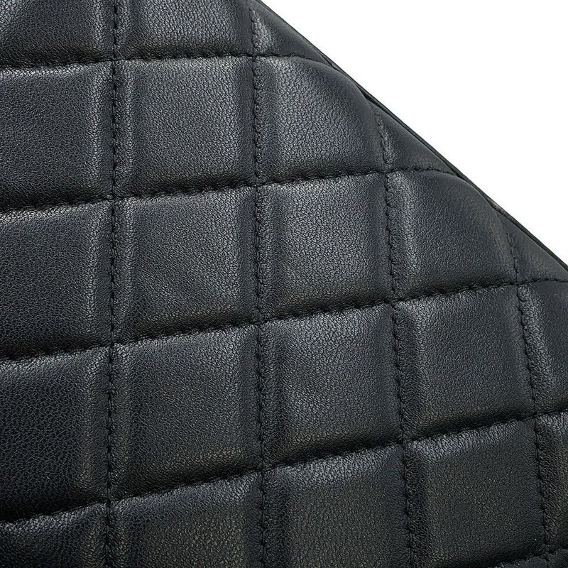 シャネル チェーンショルダーバッグ マトラッセ ココマーク ラムスキン AP2945 2way 黒