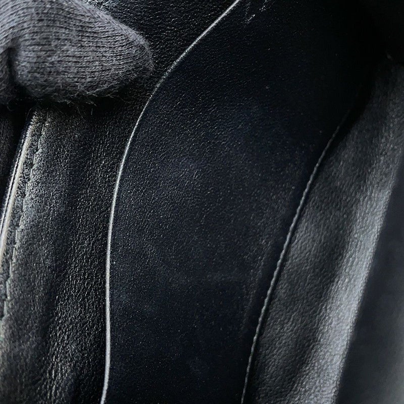 シャネル チェーンショルダーバッグ マトラッセ ココマーク ラムスキン AP2945 2way 黒