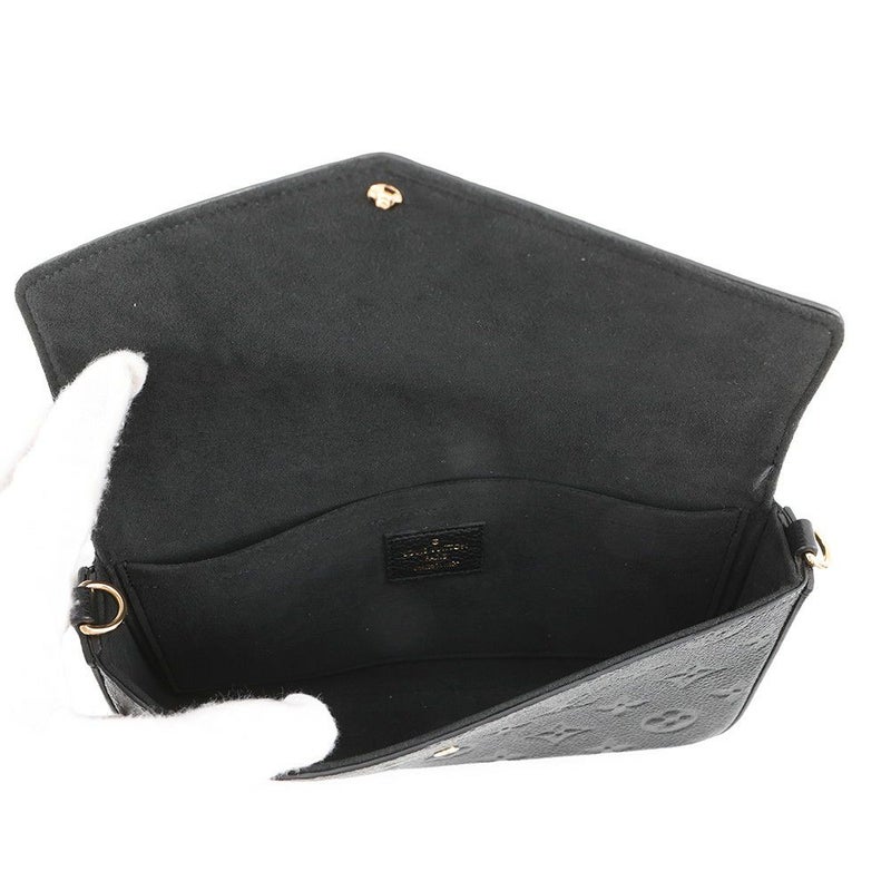 ルイヴィトン チェーンウォレット モノグラム・アンプラント ポシェット・フェリシー M82477 ブラック 黒