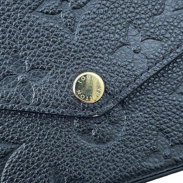 ルイヴィトン チェーンウォレット モノグラム・アンプラント ポシェット・フェリシー M82477 ブラック 黒