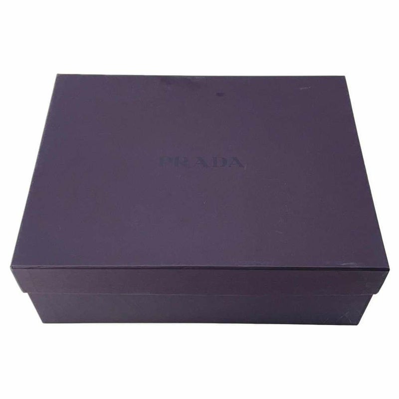 プラダ スニーカー ハイカット レザー ロゴ メンズサイズ7 1/2 4T2596 PRADA メンズ 黒