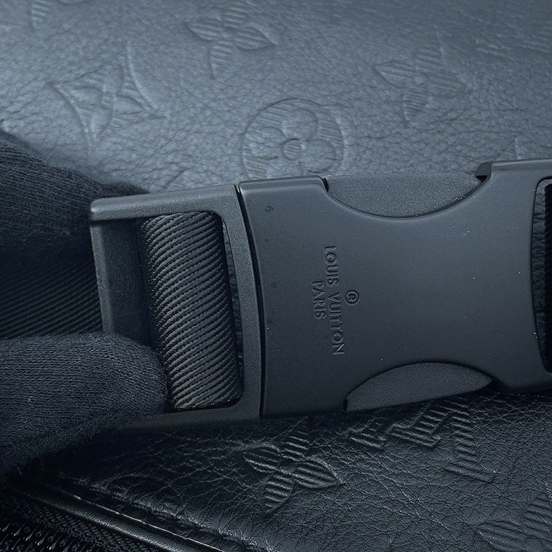 ルイヴィトン ボディバッグ モノグラム・シャドウ ディスカバリー・バムバッグPM M46036 ウエストバッグ 黒 ブラック