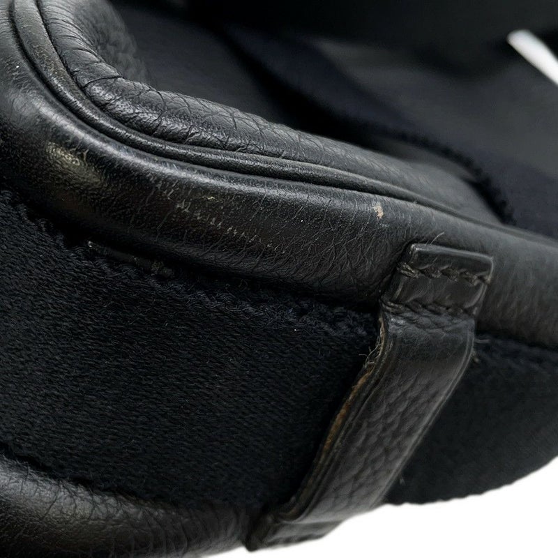 エルメス ショルダーバッグ チベットPM ブラック/シルバー金具 トリヨンクレマンス □H刻印 黒