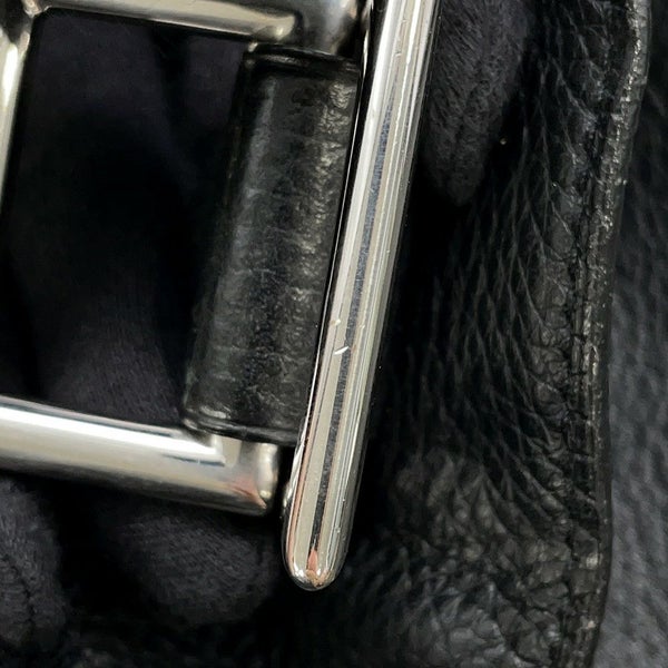 エルメス ショルダーバッグ チベットPM ブラック/シルバー金具 トリヨンクレマンス □H刻印 黒