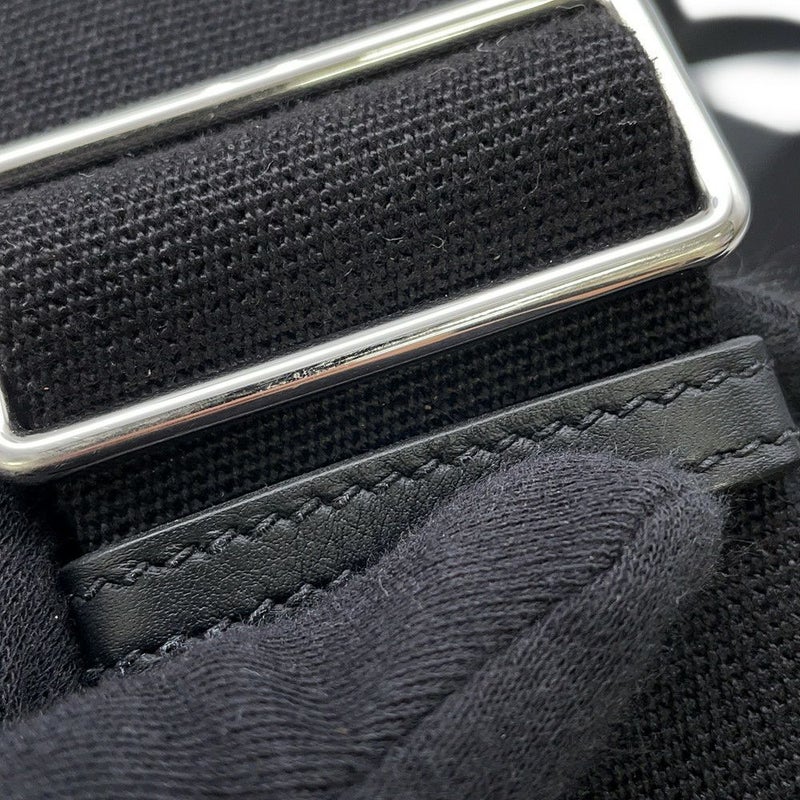 エルメス リュック エルメス・オールバック エクリュ/ブラック/シルバー金具 トワルビヴァーク/スイフト B刻印 メンズ