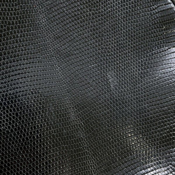 エルメス ショルダーバッグ スマックPM ブラック/イエロー/ゴールド金具 ヴォーグレネ/リザード/オーストリッチ 〇U刻印 黒