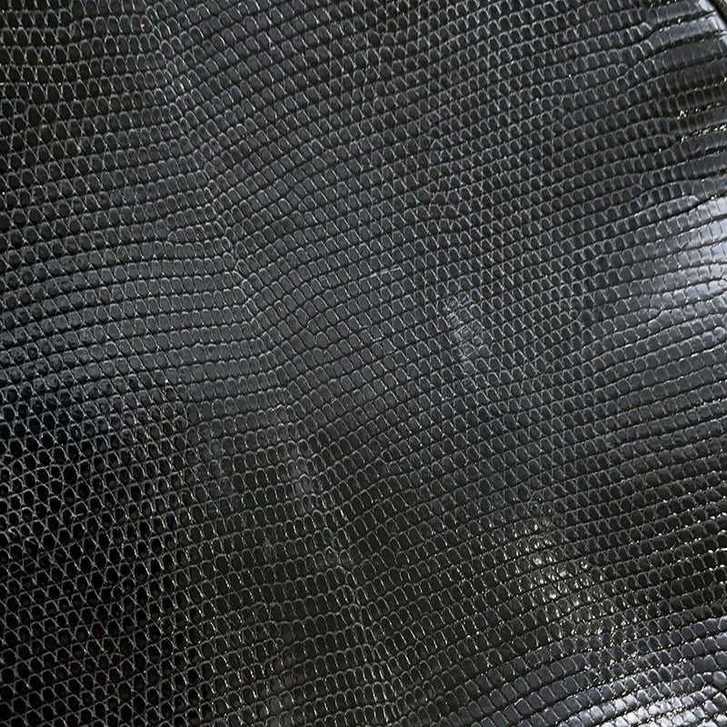 エルメス ショルダーバッグ スマックPM ブラック/イエロー/ゴールド金具 ヴォーグレネ/リザード/オーストリッチ 〇U刻印 黒