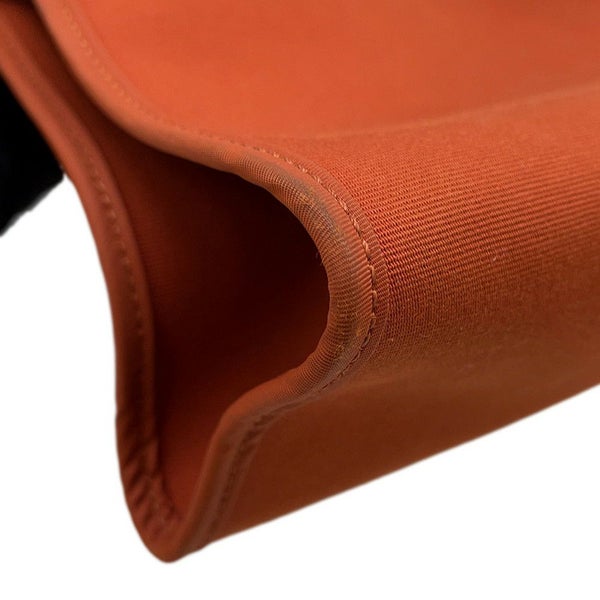 エルメス エールバッグジップPM オレンジ/ナチュラル/シルバー金具 トワルアッシュ/ヴァッシュハンター A刻印 2way