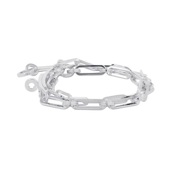 エルメス ブレスレット ケリー シェーヌ ドゥブルトゥール チェーン SV925シルバー サイズ16 HERMES ジュエリー