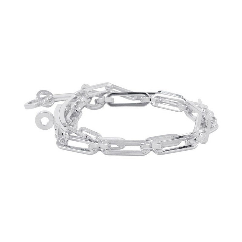 エルメス ブレスレット ケリー シェーヌ ドゥブルトゥール チェーン SV925シルバー サイズ16 HERMES ジュエリー