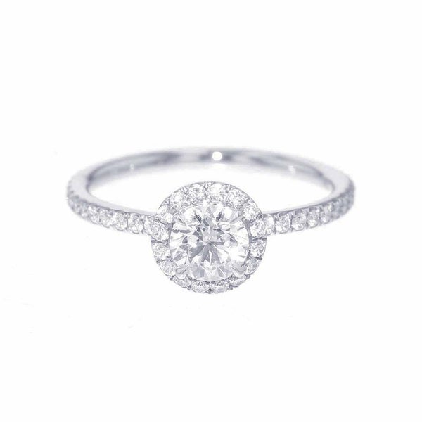 ハリーウィンストン リング ラウンドカット・マイクロパヴェ・リング ダイヤ 0.54ct Pt950 サイズ約10号 GIA鑑定書付き RGDPRD005MICPT